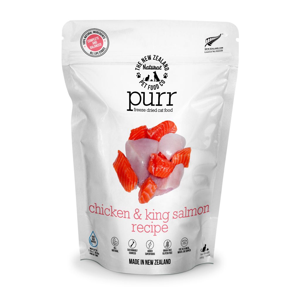 Chicken and King Salmon Freeze Dried Cat Food
