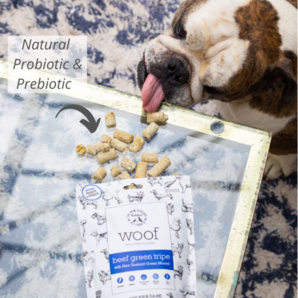 Beef Green Tripe Dog Treats with New Zealand Green Mussel