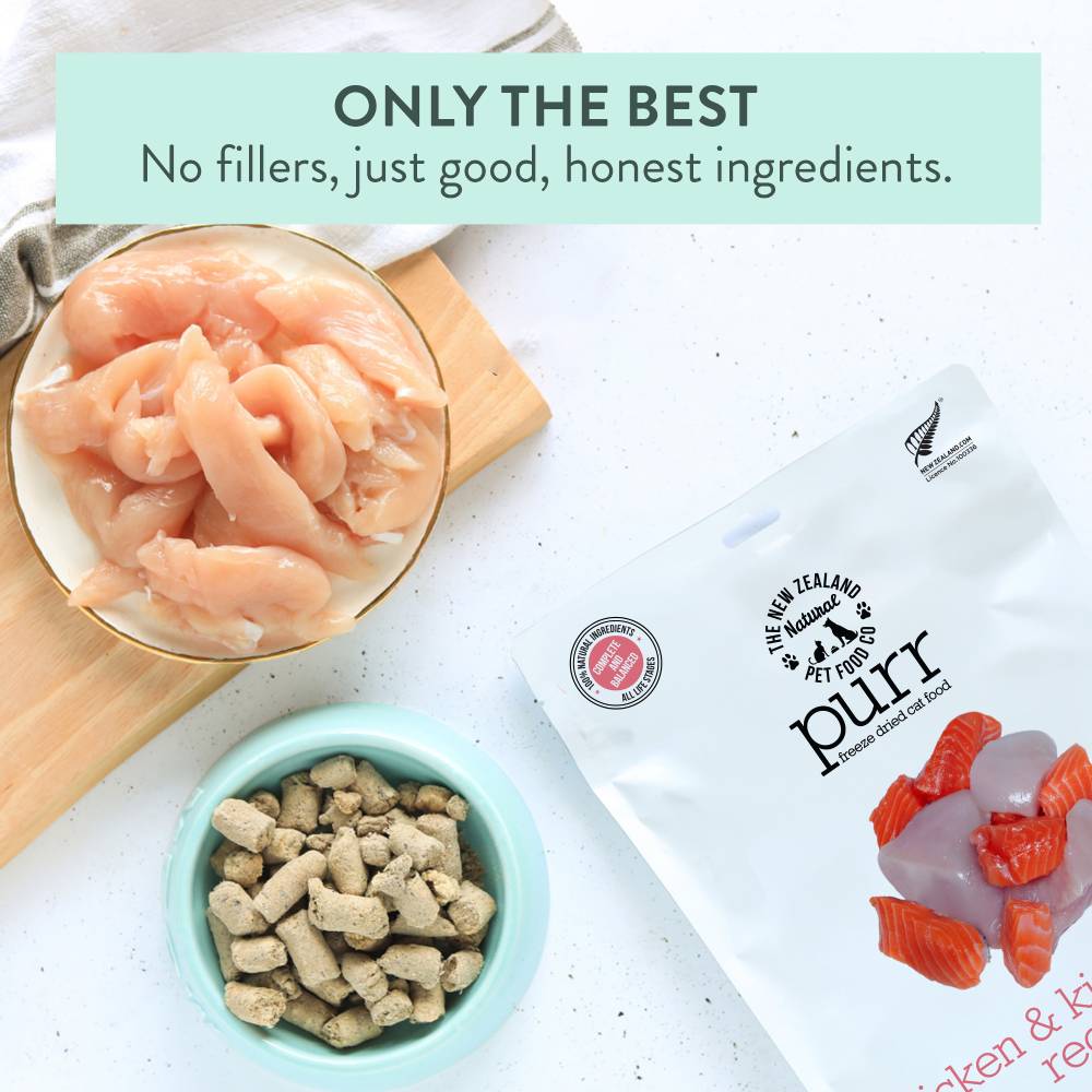 Chicken and King Salmon Freeze Dried Cat Food