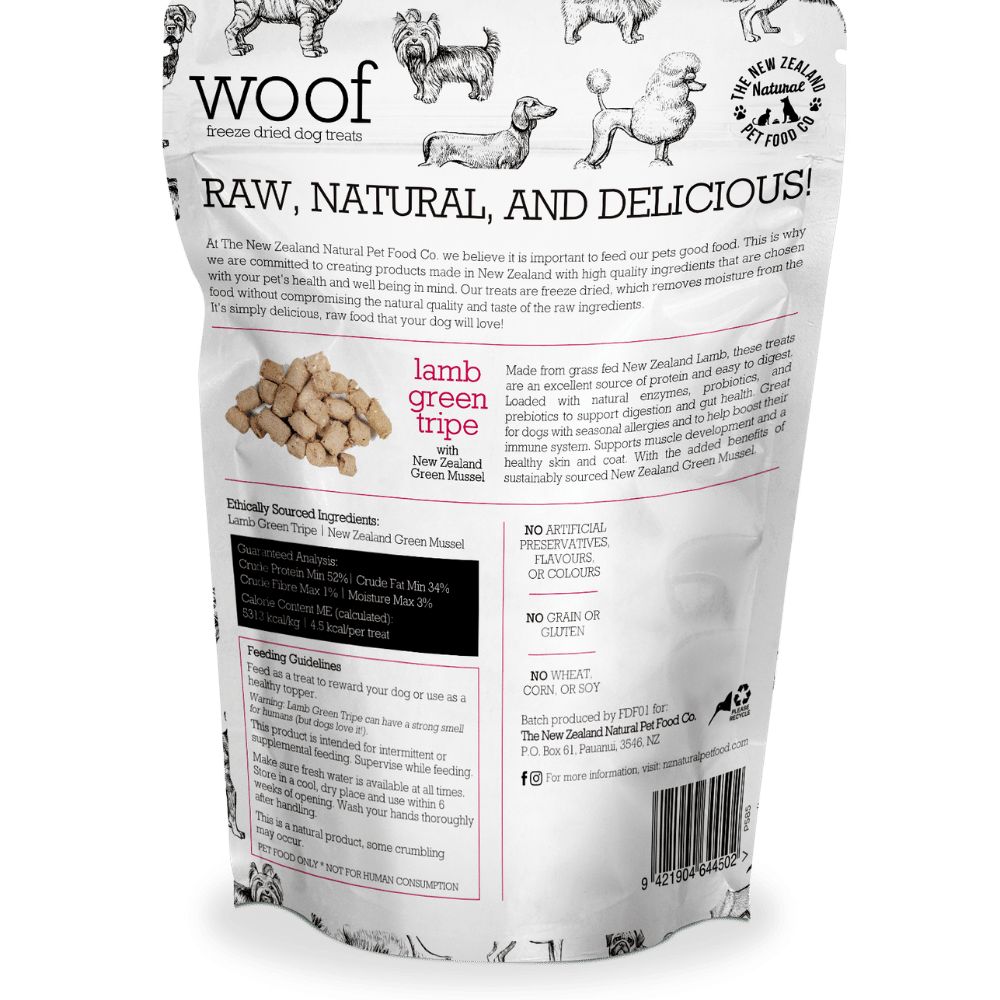 New Zealand Lamb Green Tripe Dog Treats